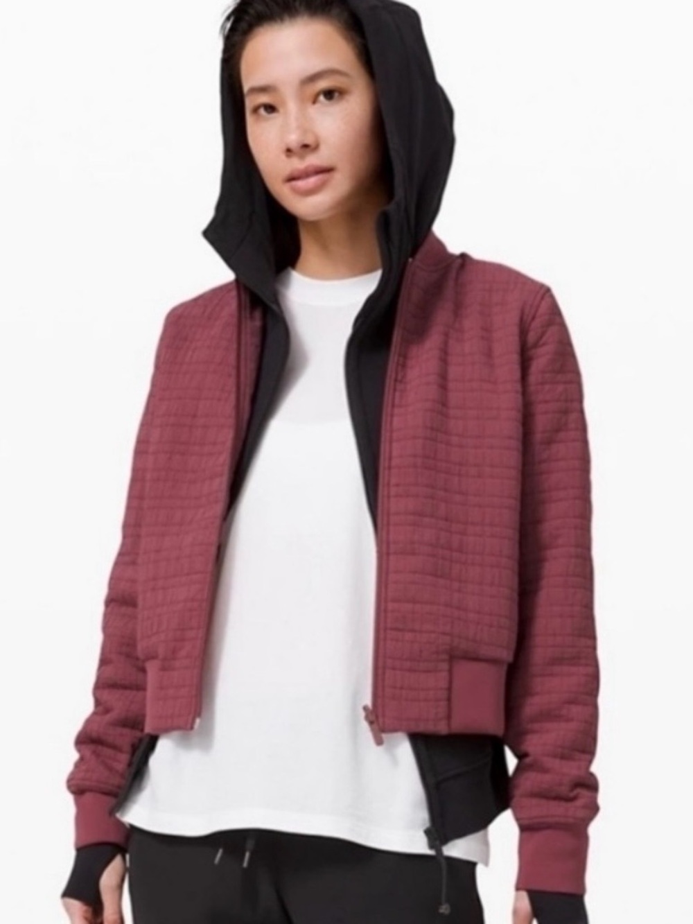 Lululemon Serene Travels Bomber Chianti Reversible Size 8